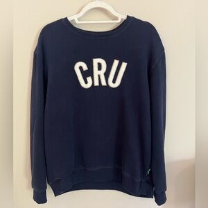 Cru Crewneck Navy Sweatshirt